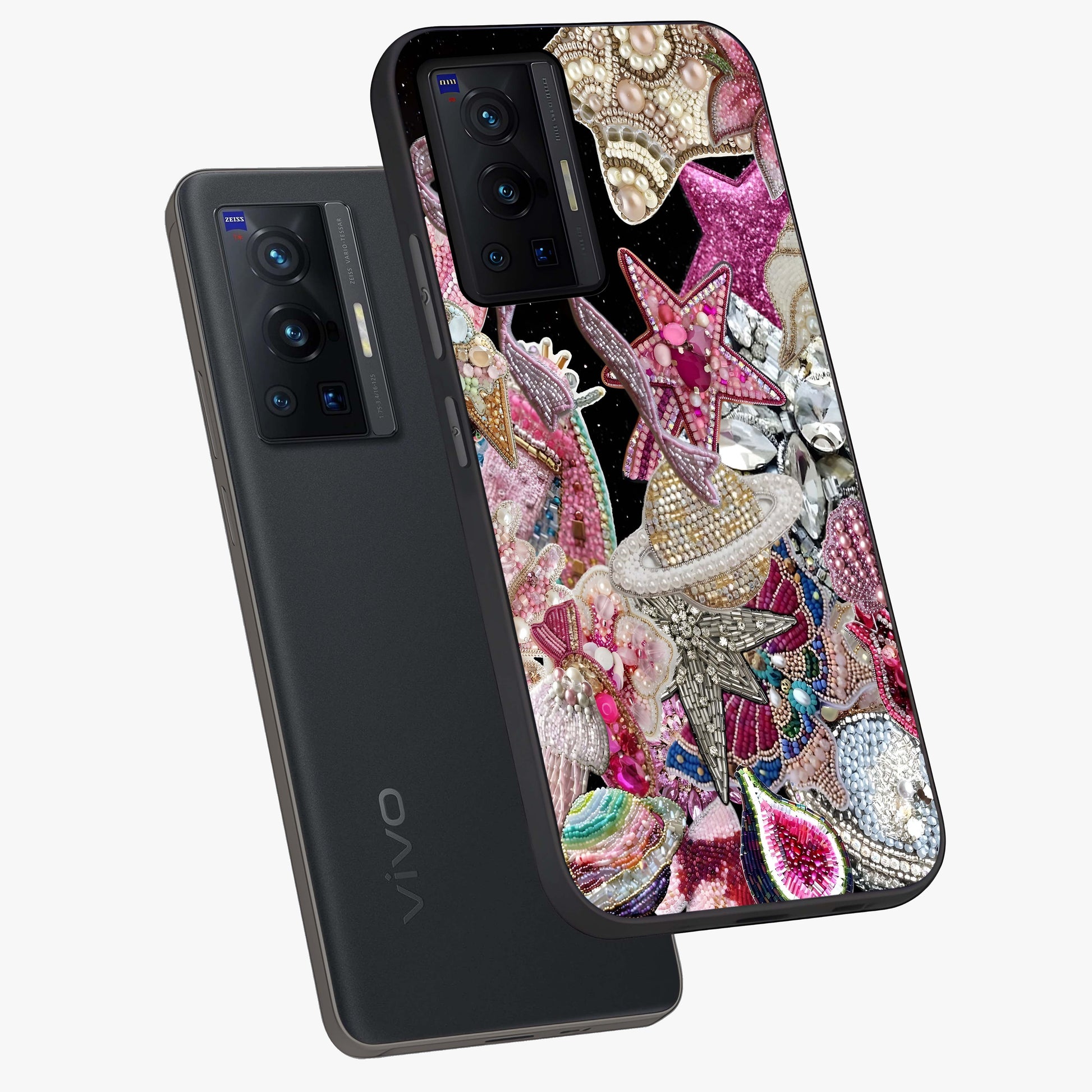 Starlit Jewel Dream Glass Case displayed in angled mockup highlighting glowing celestial jewel design with dreamy aesthetic.