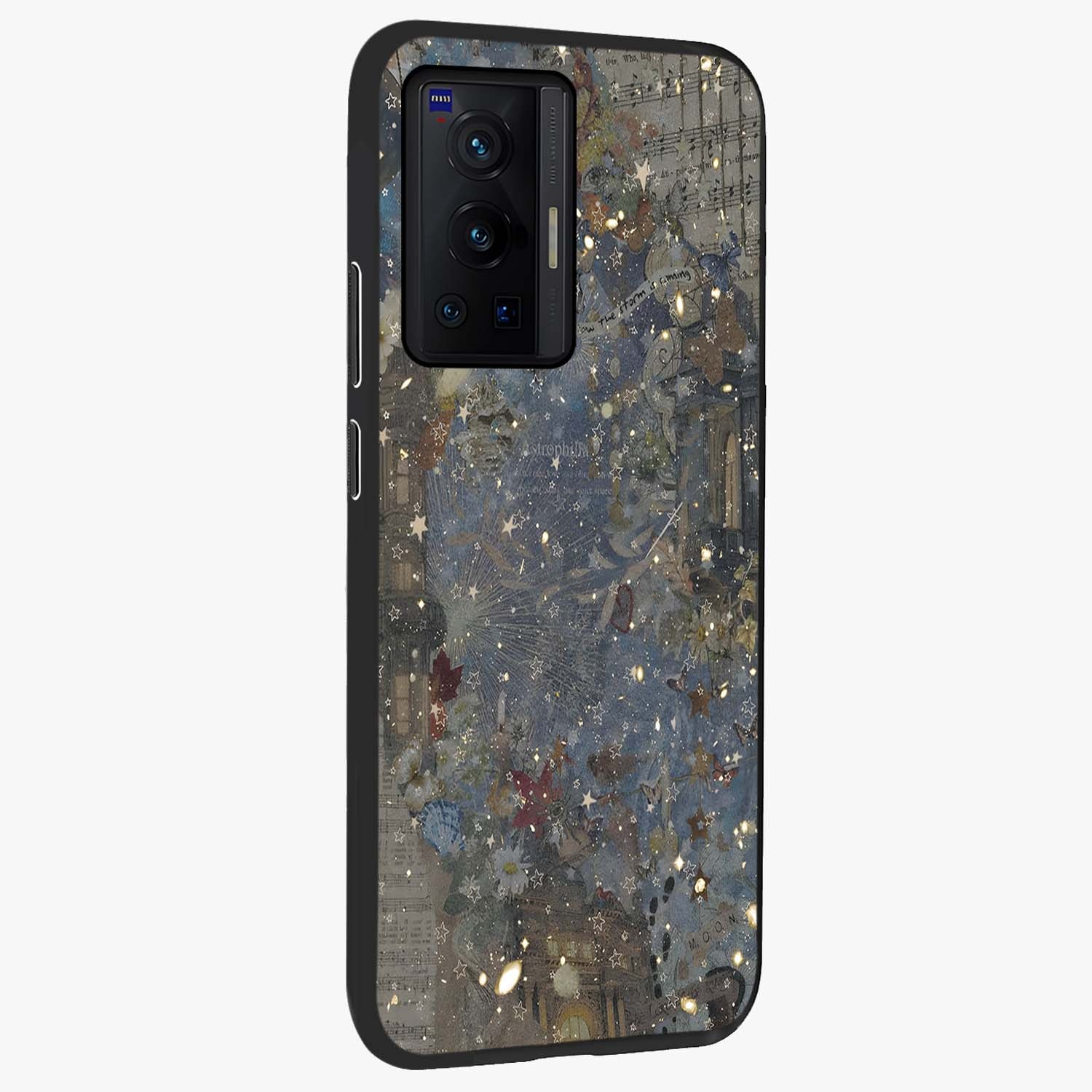 Aesthetic Astrolophia Glass Case upright view showcasing soft aesthetic theme with stylish modern look.