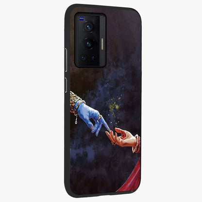 Divine Touch Eternal Glass Case upright view showcasing peaceful spiritual artwork with eternal divine theme.