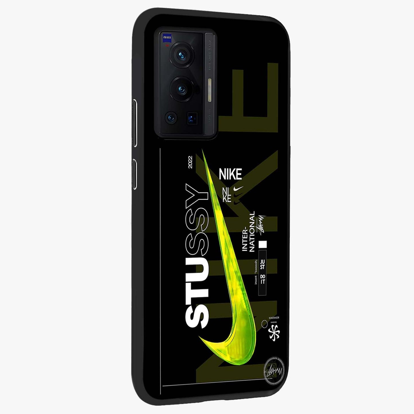 Neon Street Edition Glass Case upright view showcasing colorful neon artwork with modern street culture theme.