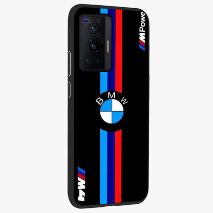 Turbo BMW Beast Glass Case upright view showcasing powerful car artwork with modern motorsport theme.