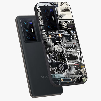 Aesthetic Dark Love Glass Case displayed in angled mockup highlighting moody aesthetic design and bold love theme.