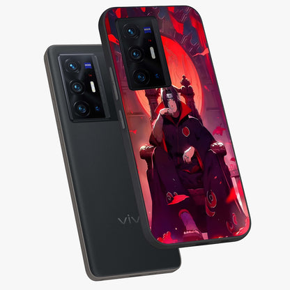 Blood Moon Sovereign Glass Case displayed in angled mockup highlighting dark celestial moon design and dramatic theme.