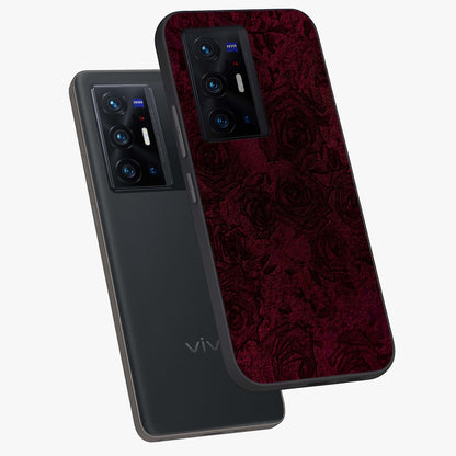 Crimson Fade Flow Glass Case displayed in angled mockup highlighting smooth gradient design with modern aesthetic style.