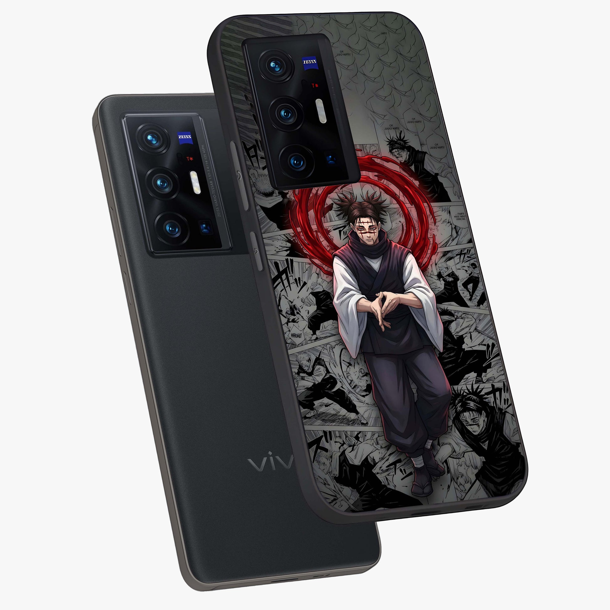 Cursed Ritual Ascension Glass Case displayed in angled mockup highlighting mystical ritual illustration with supernatural aesthetic.