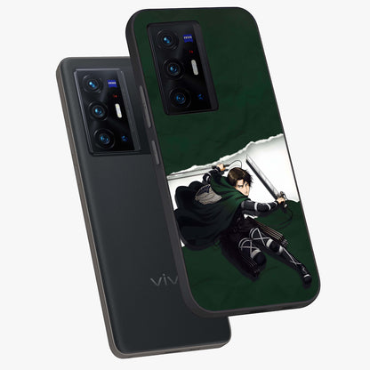 Emerald War Vanguard Glass Case displayed in angled mockup highlighting intense battle inspired design with emerald tone aesthetic.
