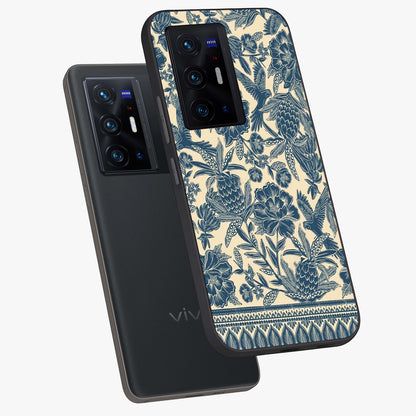 Heirloom Wild Bloom Glass Case displayed in angled mockup highlighting botanical bloom design with classic aesthetic style.