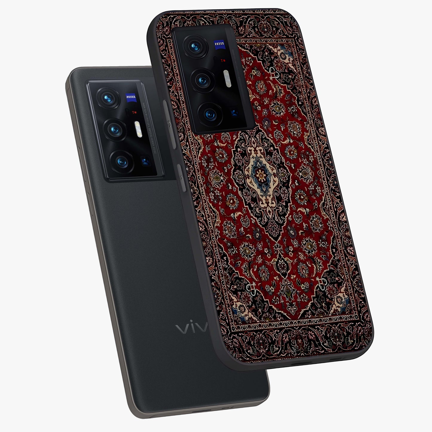 Heritage Carpet Royale Glass Case displayed in angled mockup highlighting intricate royal carpet design with heritage aesthetic.