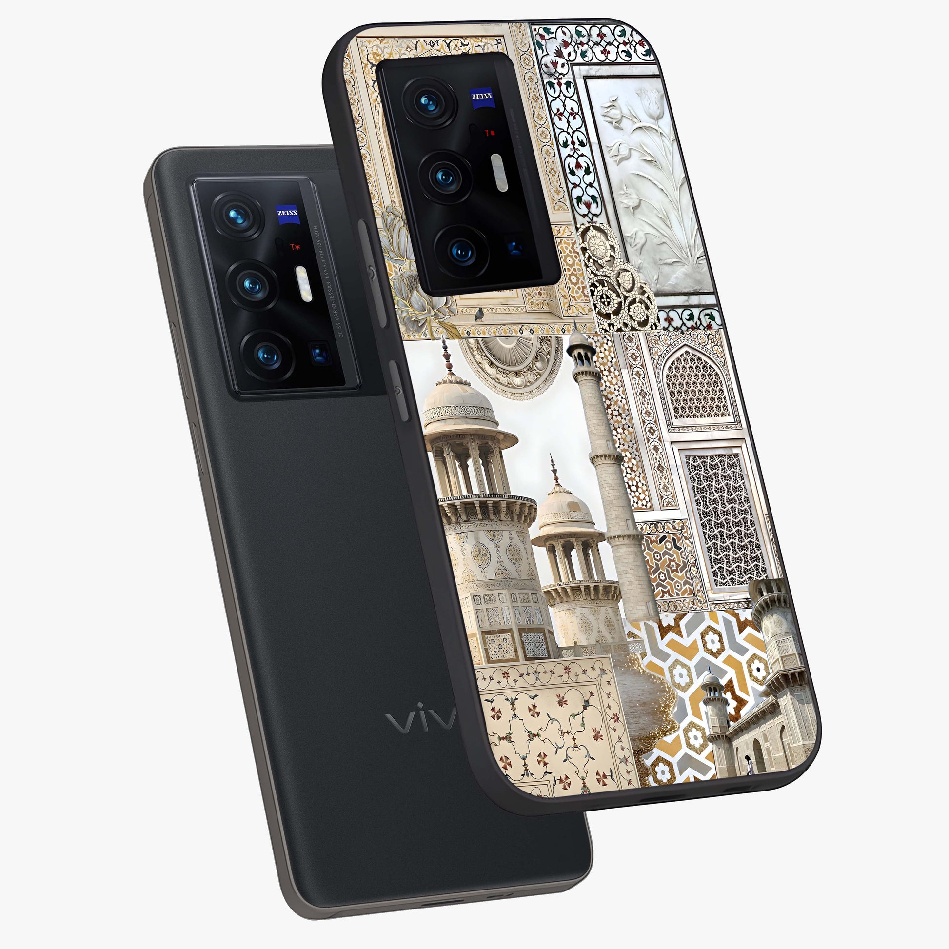 Mughal Marble Legacy Glass Case displayed in angled mockup highlighting elegant heritage marble artwork with royal aesthetic.