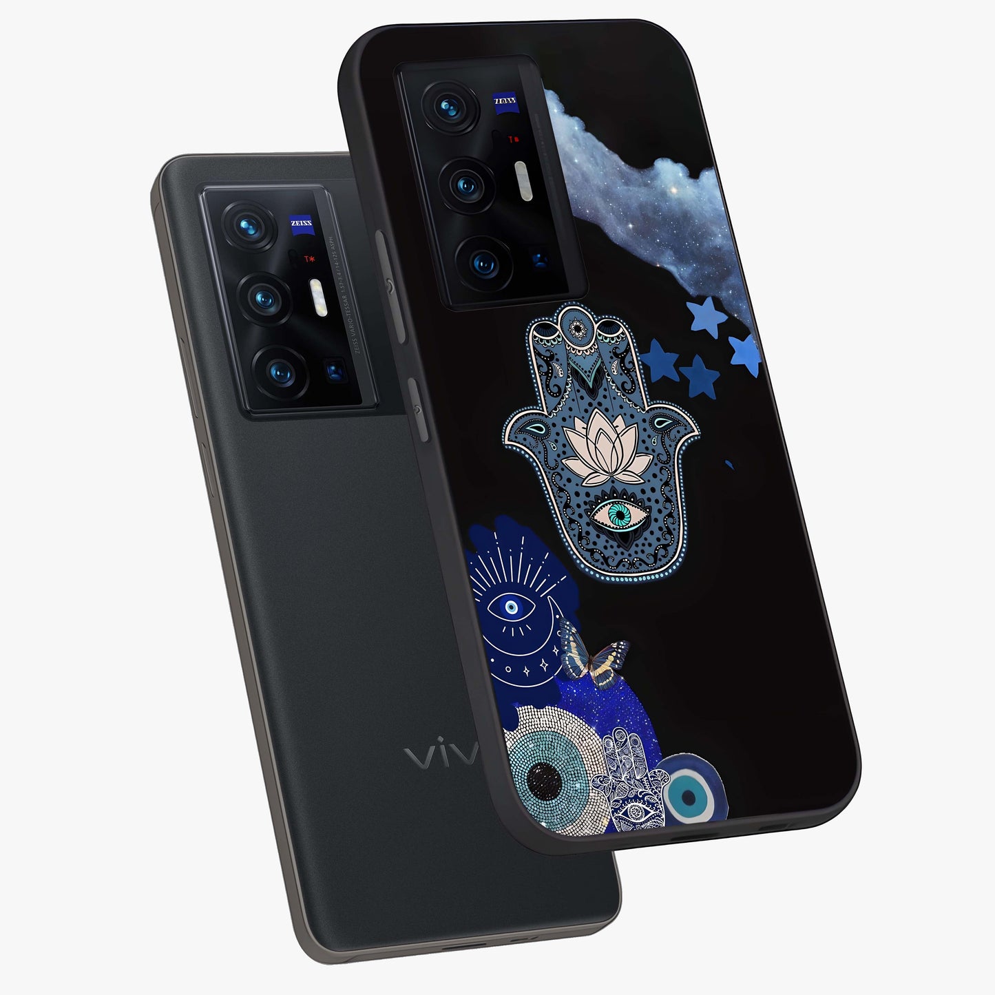 Mystic Hand Aura Glass Case displayed in angled mockup highlighting magical aura design with spiritual aesthetic style.
