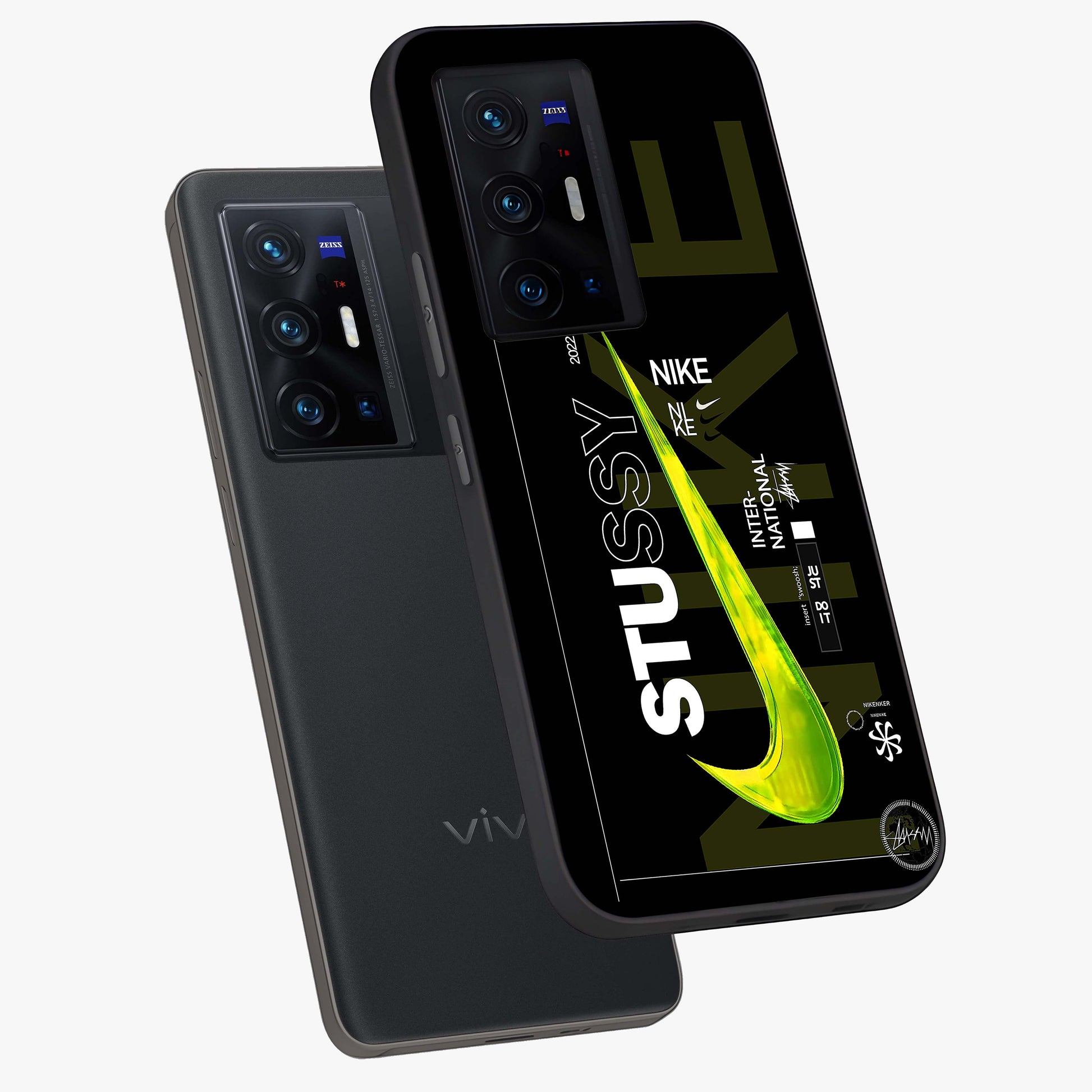 Neon Street Edition Glass Case displayed in angled mockup highlighting vibrant urban design with bold street aesthetic.