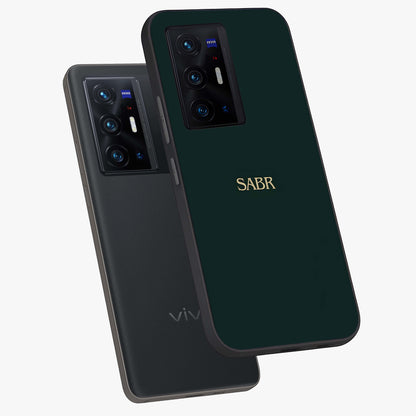 Sabr Minimal Patience Glass Case displayed in angled mockup highlighting simple inspirational design with clean aesthetic style.