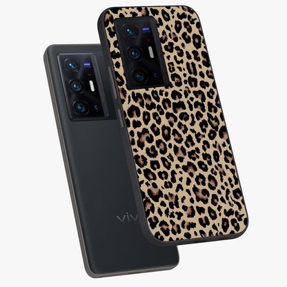 Savage Chic Pattern Glass Case displayed in angled mockup highlighting bold fashion inspired design with chic aesthetic.