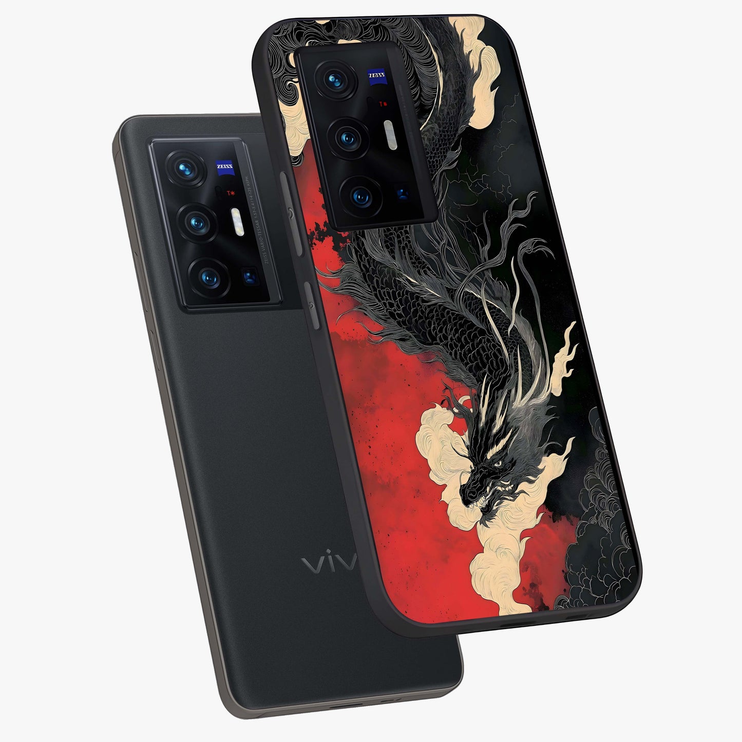 Shadow Dragon Fury Glass Case displayed in angled mockup highlighting powerful dragon illustration with dark fantasy aesthetic.