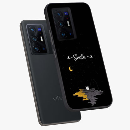 Silent Night Row Glass Case displayed in angled mockup highlighting peaceful evening design with dreamy night aesthetic.