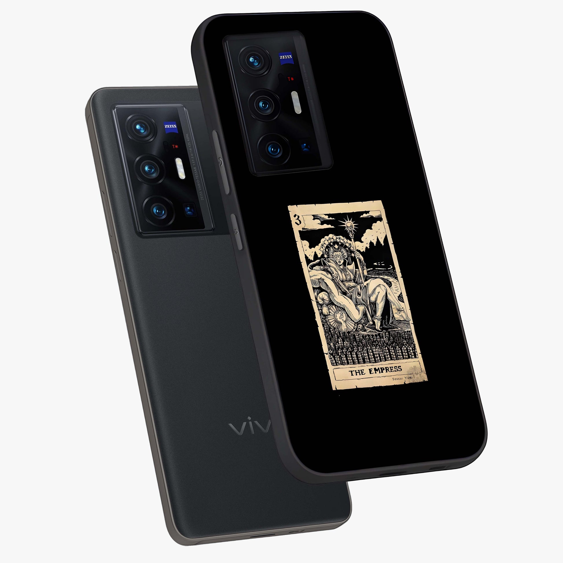 The Empress Glass Case displayed in angled mockup highlighting elegant royal design with majestic aesthetic style.