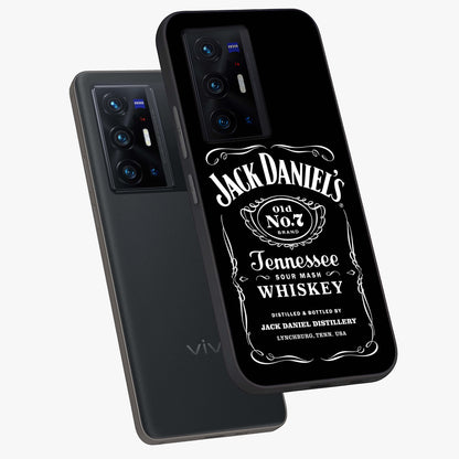 Vintage Whiskey Heritage Glass Case displayed in angled mockup highlighting retro beverage themed design with heritage aesthetic.