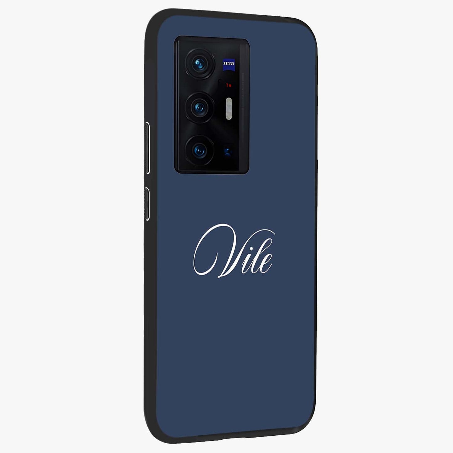 Blue Vintage Floral Pattern Glass Case displayed in angled mockup highlighting classic blue floral pattern and retro aesthetic design.