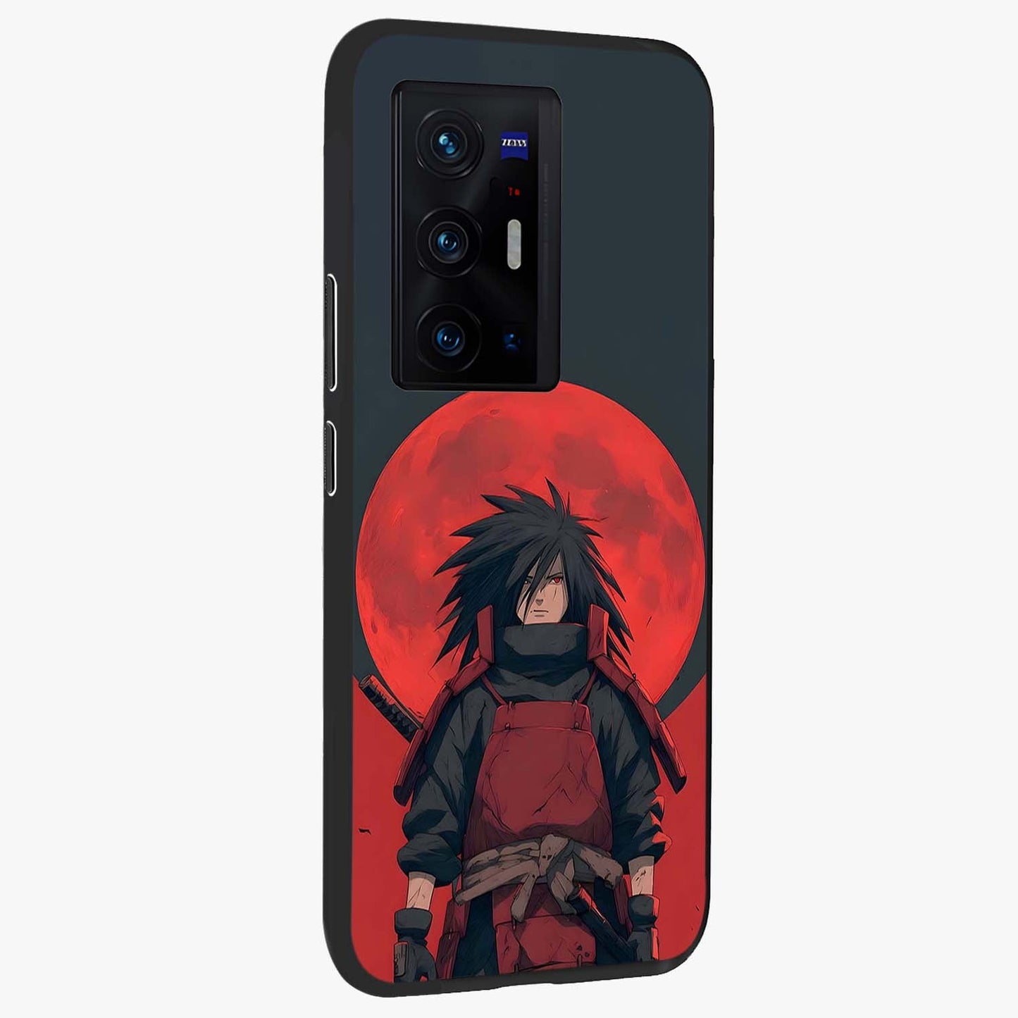 Crimson Moon Warlord Glass Case upright view showcasing powerful warlord artwork with dark celestial theme.