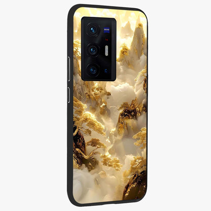 Gates Of Illumination Glass Case upright view showcasing glowing gateway artwork with mystical celestial theme.