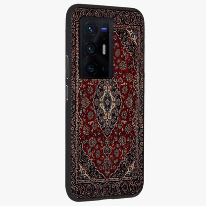 Heritage Carpet Royale Glass Case upright view showcasing detailed ornamental artwork with luxurious traditional theme.