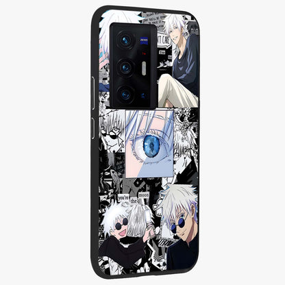 Infinity Sorcerer Chaos Glass Case upright view showcasing dramatic sorcerer artwork with chaotic mystical theme.