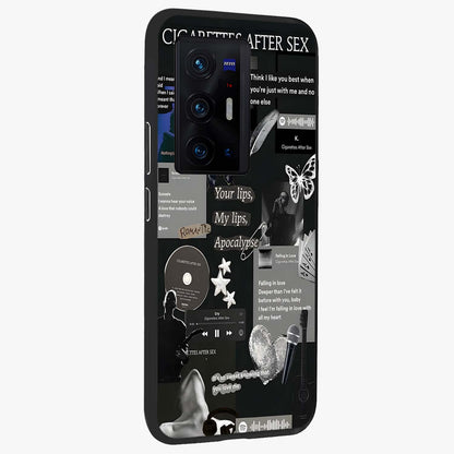 Midnight Love Echo Glass Case upright view showcasing expressive romantic artwork with dreamy midnight theme.