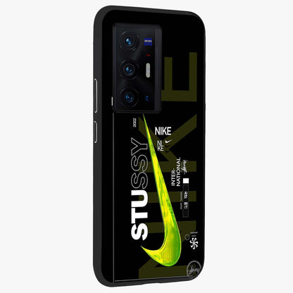 Neon Street Edition Glass Case upright view showcasing colorful neon artwork with modern street culture theme.