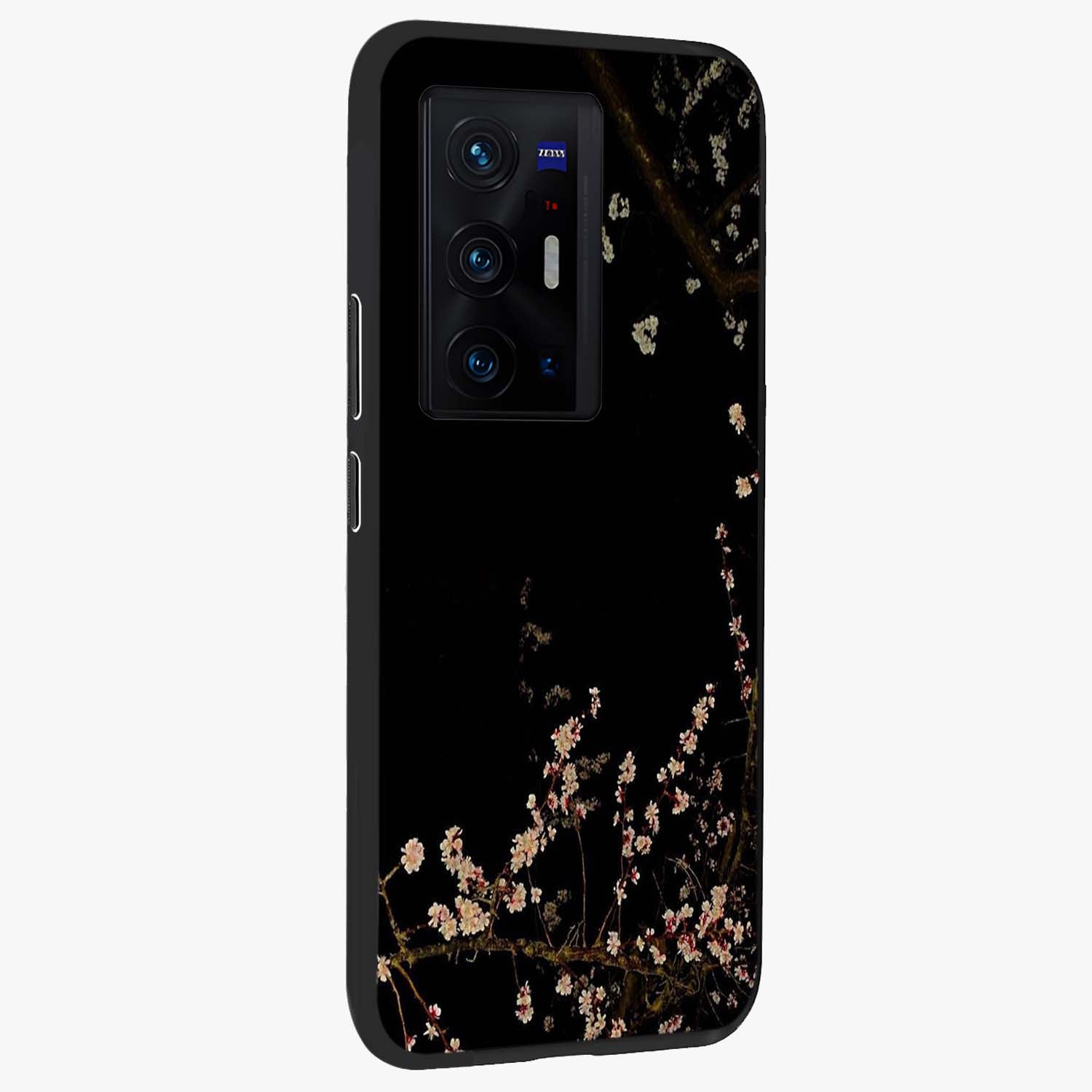 Petal Moon Light With Custom Name Glass Case upright view showcasing elegant floral moon artwork with personalized aesthetic.