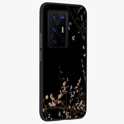 Petal Moon Light With Custom Name Glass Case upright view showcasing elegant floral moon artwork with personalized aesthetic.