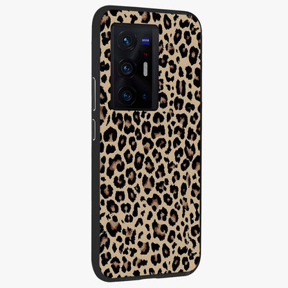 Savage Chic Pattern Glass Case upright view showcasing trendy decorative artwork with edgy fashion theme.