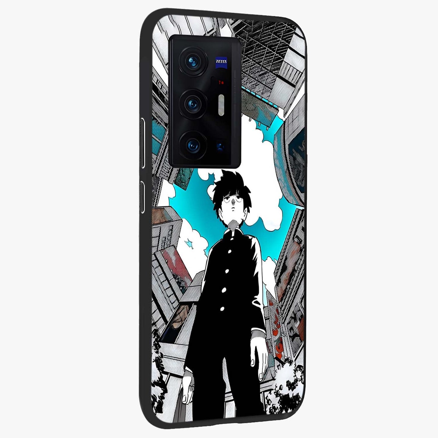 Silent Psychic Awakening Glass Case upright view showcasing symbolic psychic artwork with mysterious mystical theme.