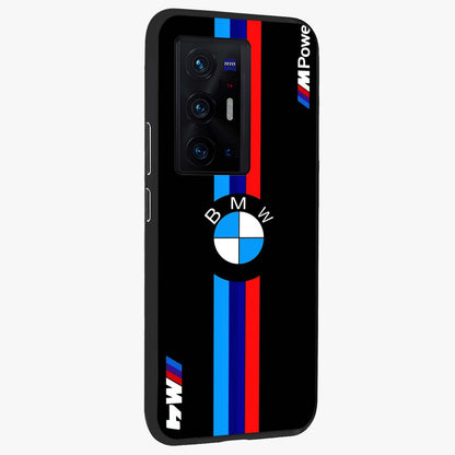 Turbo BMW Beast Glass Case upright view showcasing powerful car artwork with modern motorsport theme.