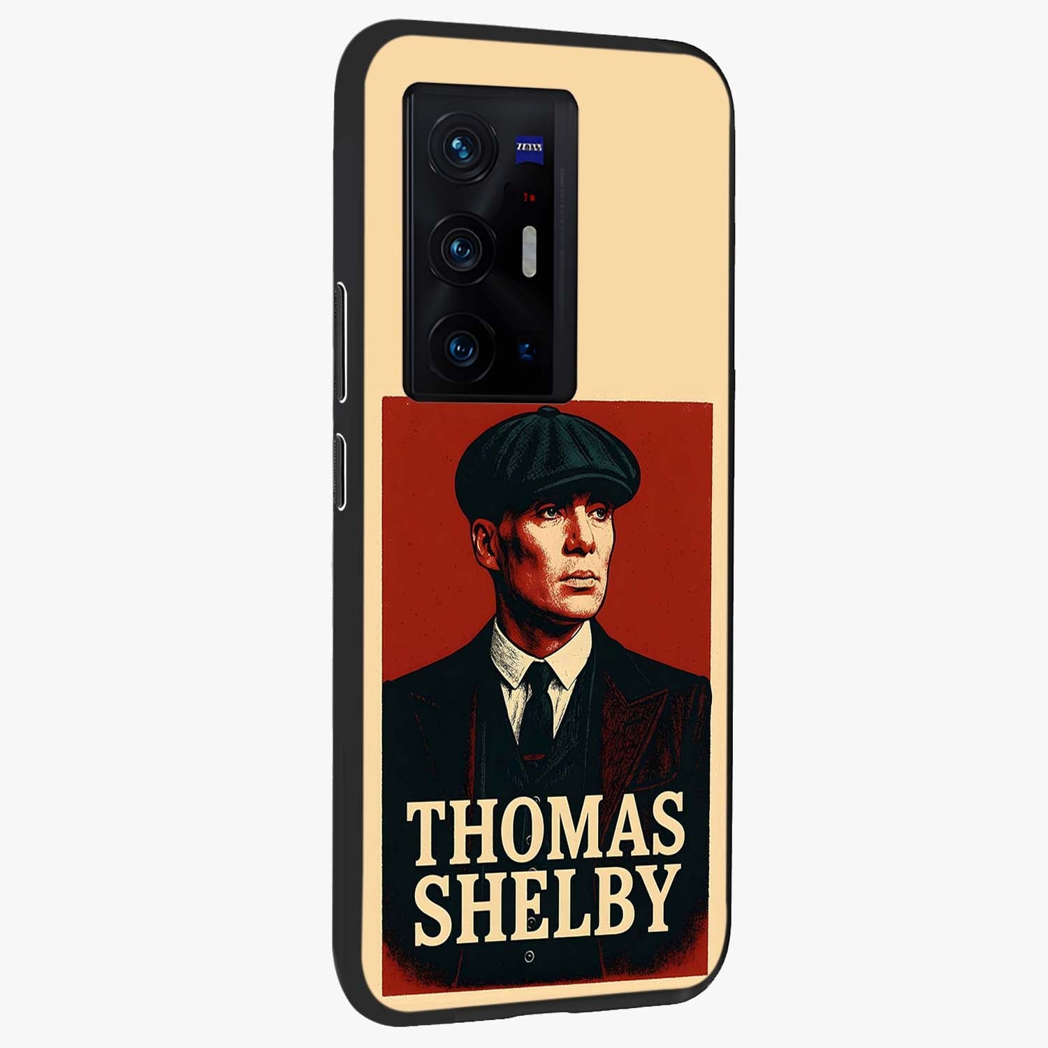 Vintage Mafia Authority Glass Case upright view showcasing dramatic vintage artwork with iconic authority theme.