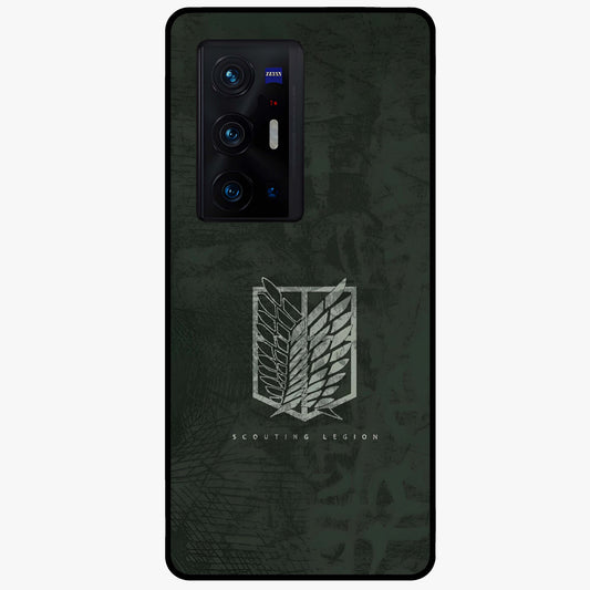 Wings Of Freedom Glass Case showing flat back view with symbolic wings artwork and glossy glass finish.