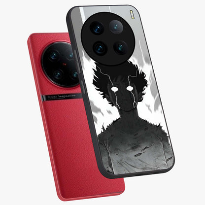 Awakened Inner Rage Glass Case displayed in angled mockup highlighting powerful graphic design and bold artistic theme.