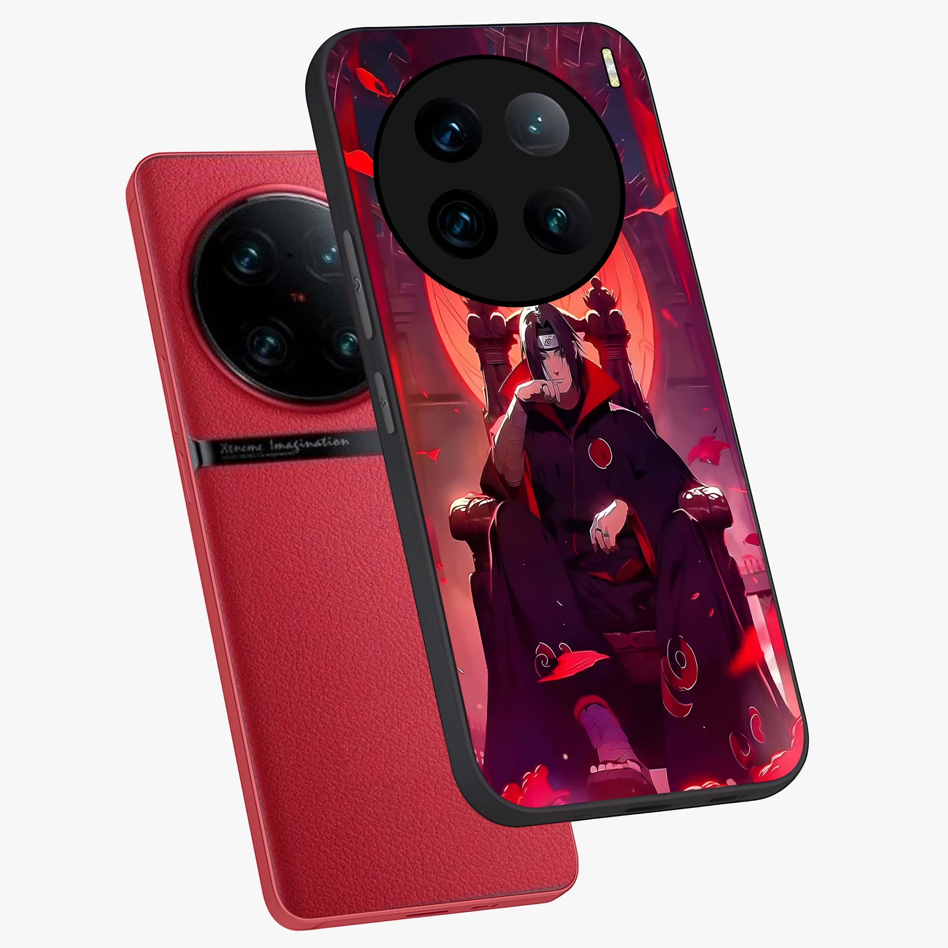 Blood Moon Sovereign Glass Case displayed in angled mockup highlighting dark celestial moon design and dramatic theme.