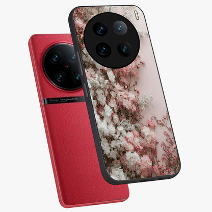 Blush Blossom Cloud Glass Case displayed in angled mockup highlighting soft cloud and blossom design with pastel aesthetic.