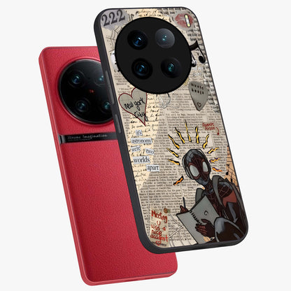 City Dream Sketch Glass Case displayed in angled mockup highlighting minimal city illustration with aesthetic sketch style.