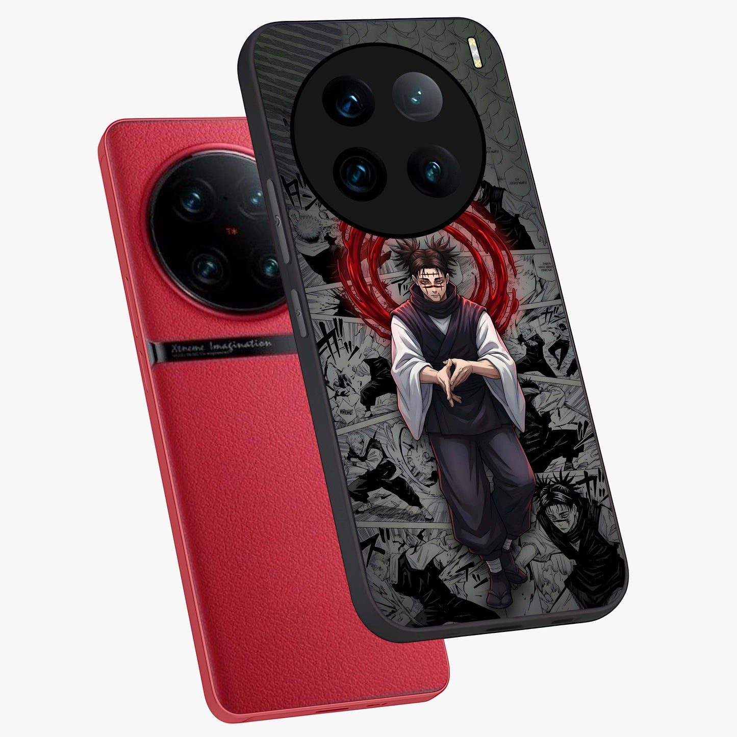 Cursed Ritual Ascension Glass Case displayed in angled mockup highlighting mystical ritual illustration with supernatural aesthetic.