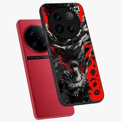 Demon Sword Resolve Glass Case displayed in angled mockup highlighting powerful demon sword illustration with dark fantasy aesthetic.