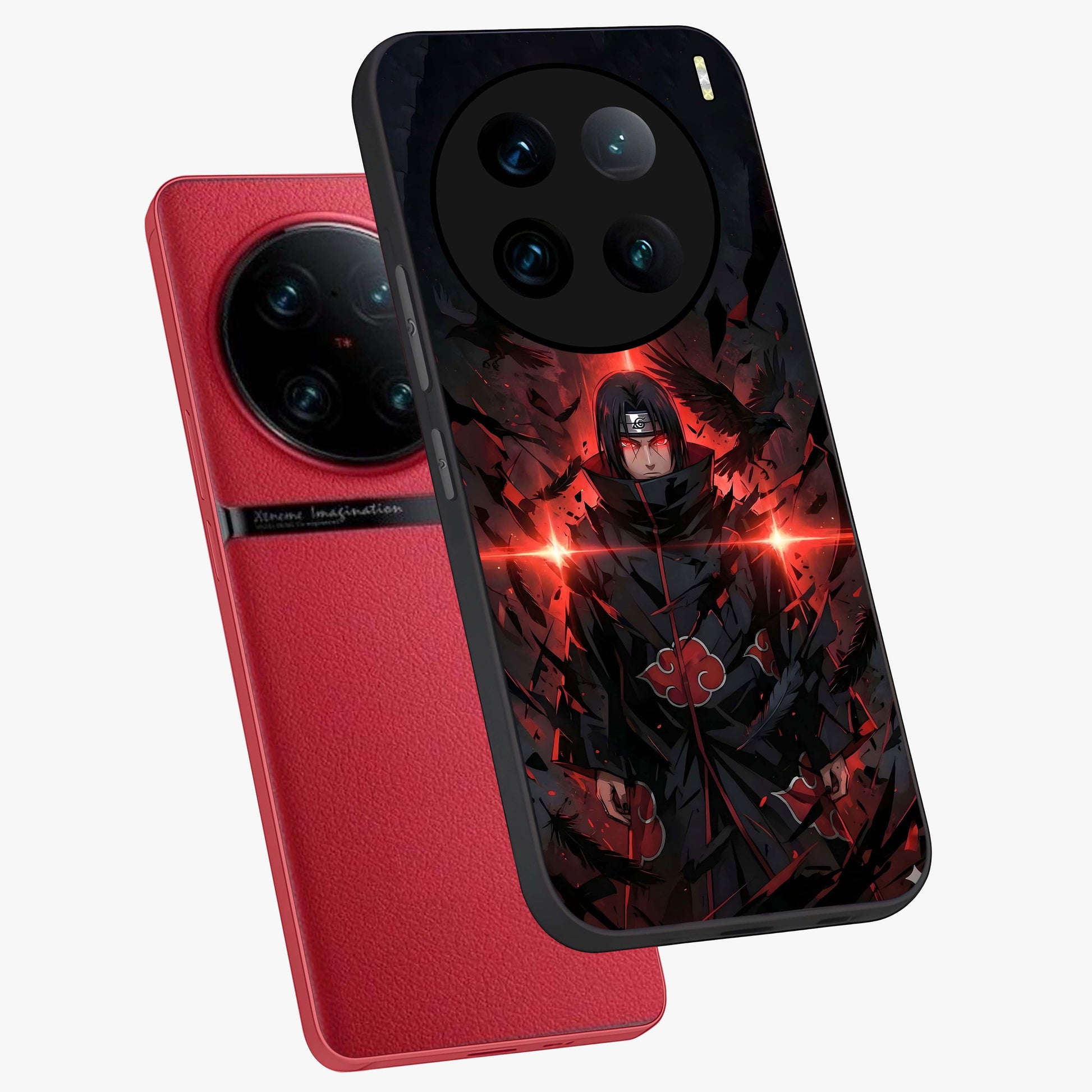 Focused Blade Discipline Glass Case displayed in angled mockup highlighting clean minimal text artwork with modern aesthetic style.