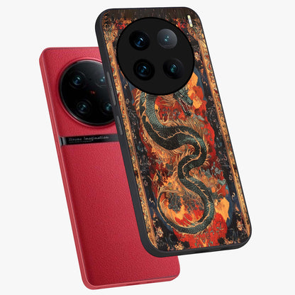 Inferno Dragon Soul Glass Case displayed in angled mockup highlighting powerful dragon illustration with inferno aesthetic.