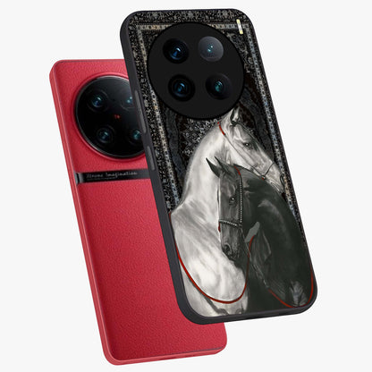 Majestic Ride Legacy Glass Case displayed in angled mockup highlighting sleek vehicle design with bold racing aesthetic.