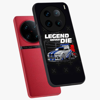Midnight Racing Legacy Glass Case displayed in angled mockup highlighting dynamic automotive design with bold midnight aesthetic.