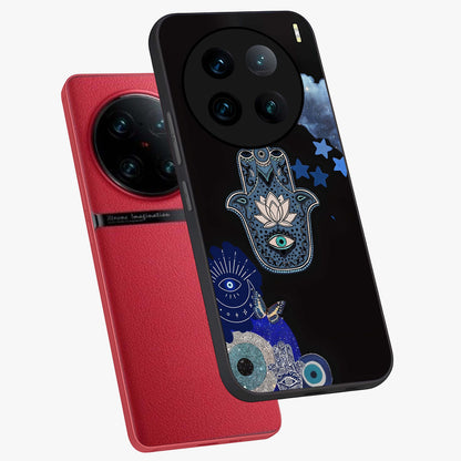 Mystic Hand Aura Glass Case displayed in angled mockup highlighting magical aura design with spiritual aesthetic style.