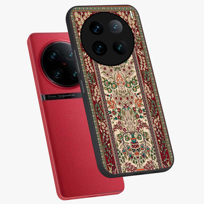 Persian Inspired Glass Case displayed in angled mockup highlighting intricate traditional design with elegant cultural aesthetic.