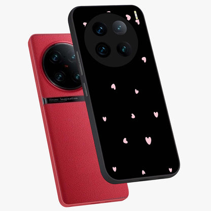 Pink Love Drops Glass Case displayed in angled mockup highlighting cute love drop design with vibrant pink aesthetic.