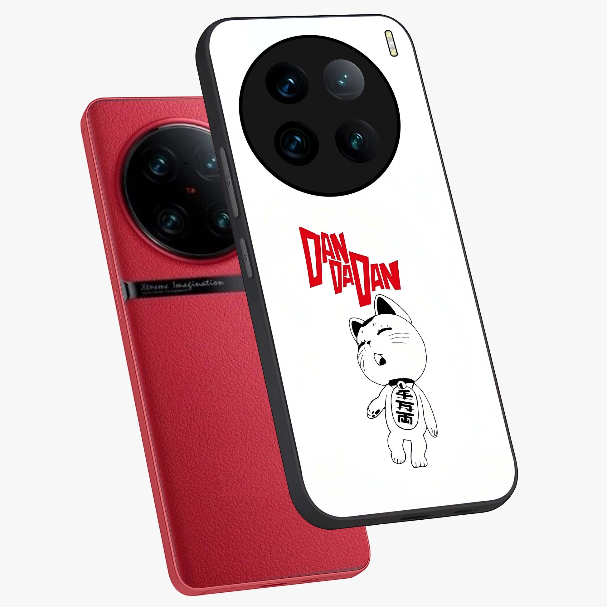 Playful Spirit Charm Glass Case displayed in angled mockup highlighting lively decorative design with playful aesthetic style.