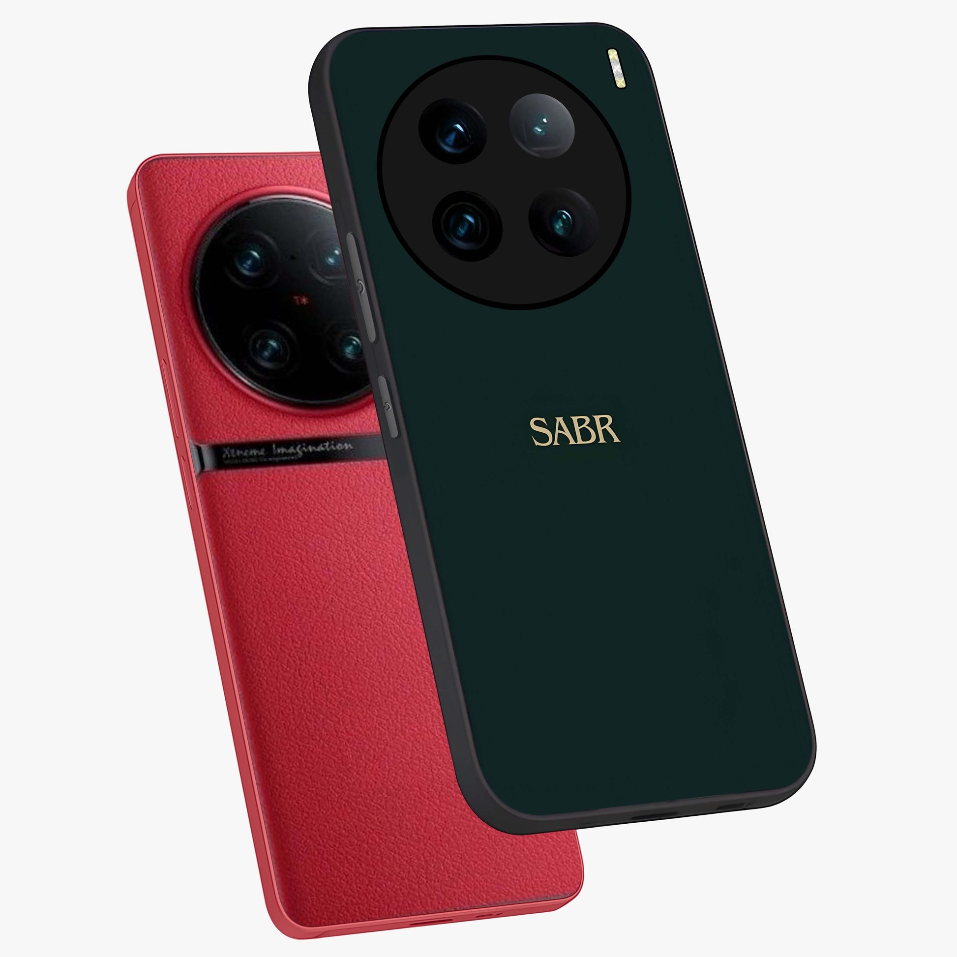 Sabr Minimal Patience Glass Case displayed in angled mockup highlighting simple inspirational design with clean aesthetic style.